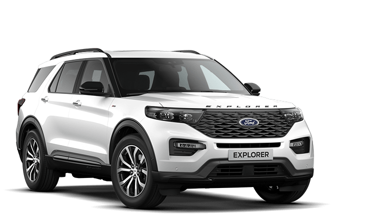 White Ford Explorer