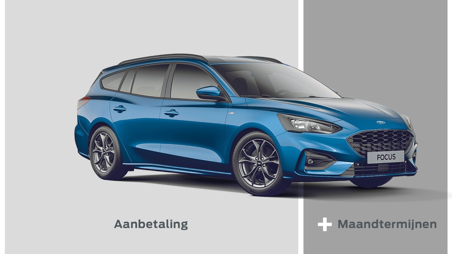 Ford Focus image split into advance payments and optional final payment.