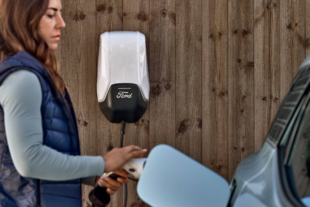 The All-New Electric Explorer being charged