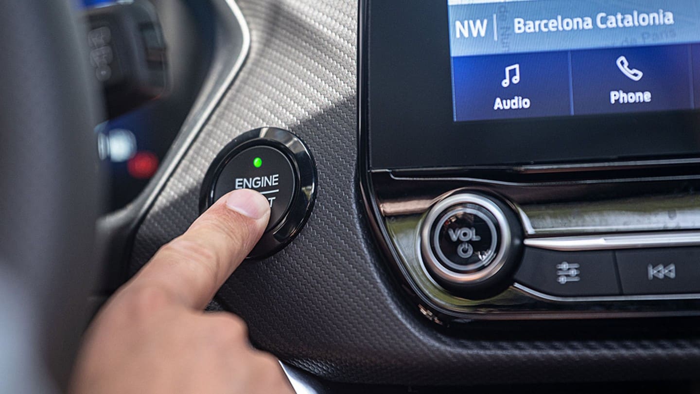 Keyless start close up