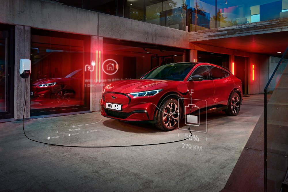 Ford Mach-E wordt opgeladen