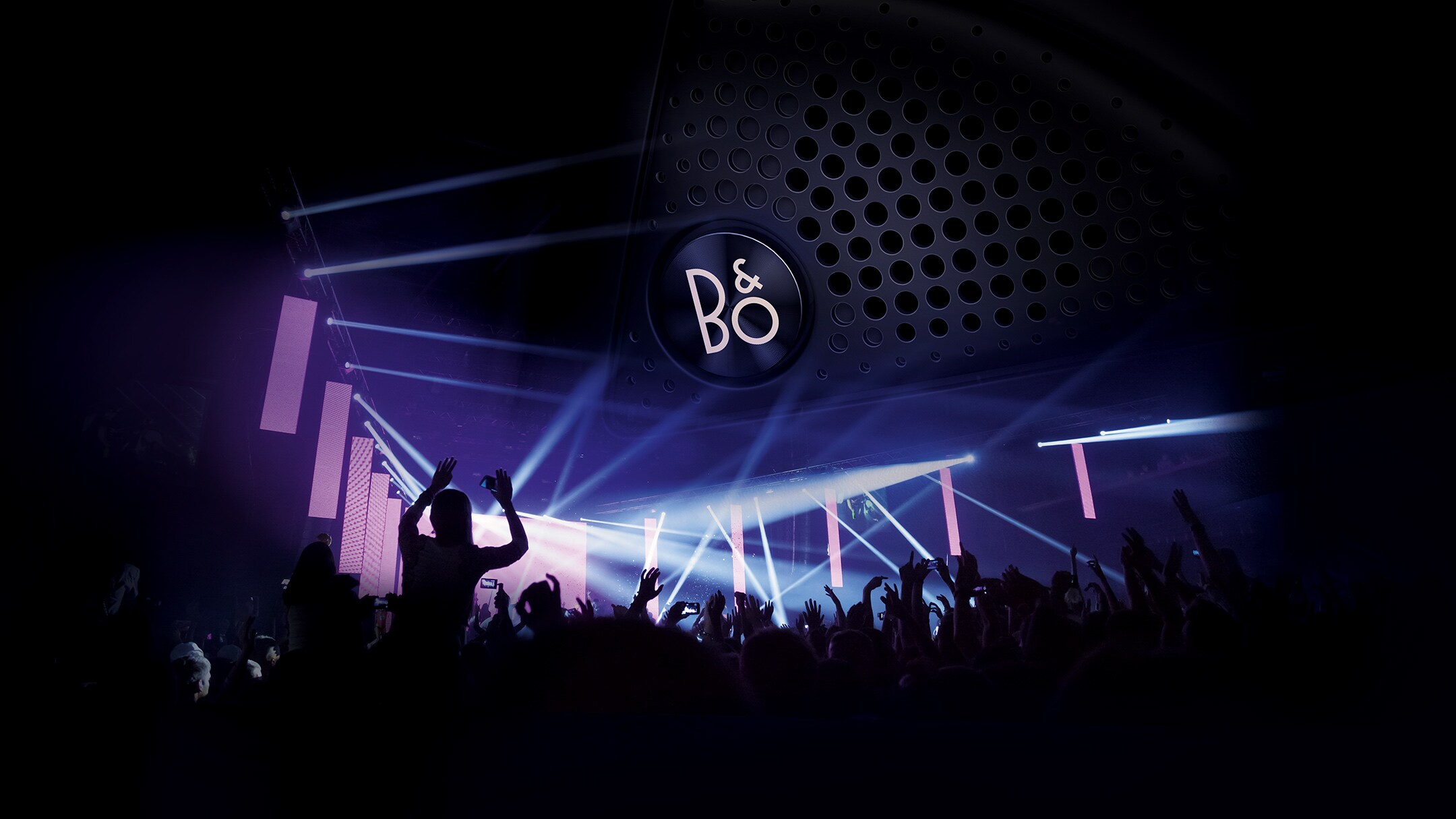 Live venue with B&O logo