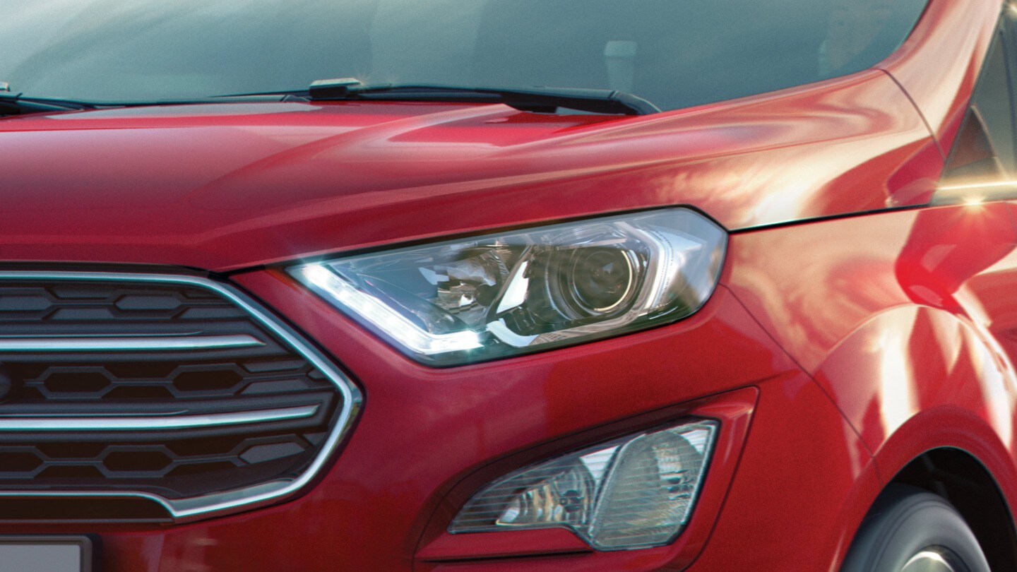 De koplampen van de Ford EcoSport De koplampen van de Ford EcoSport
