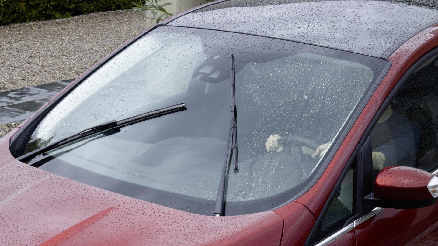 Ford Mondeo close crop of rain sensing sensors