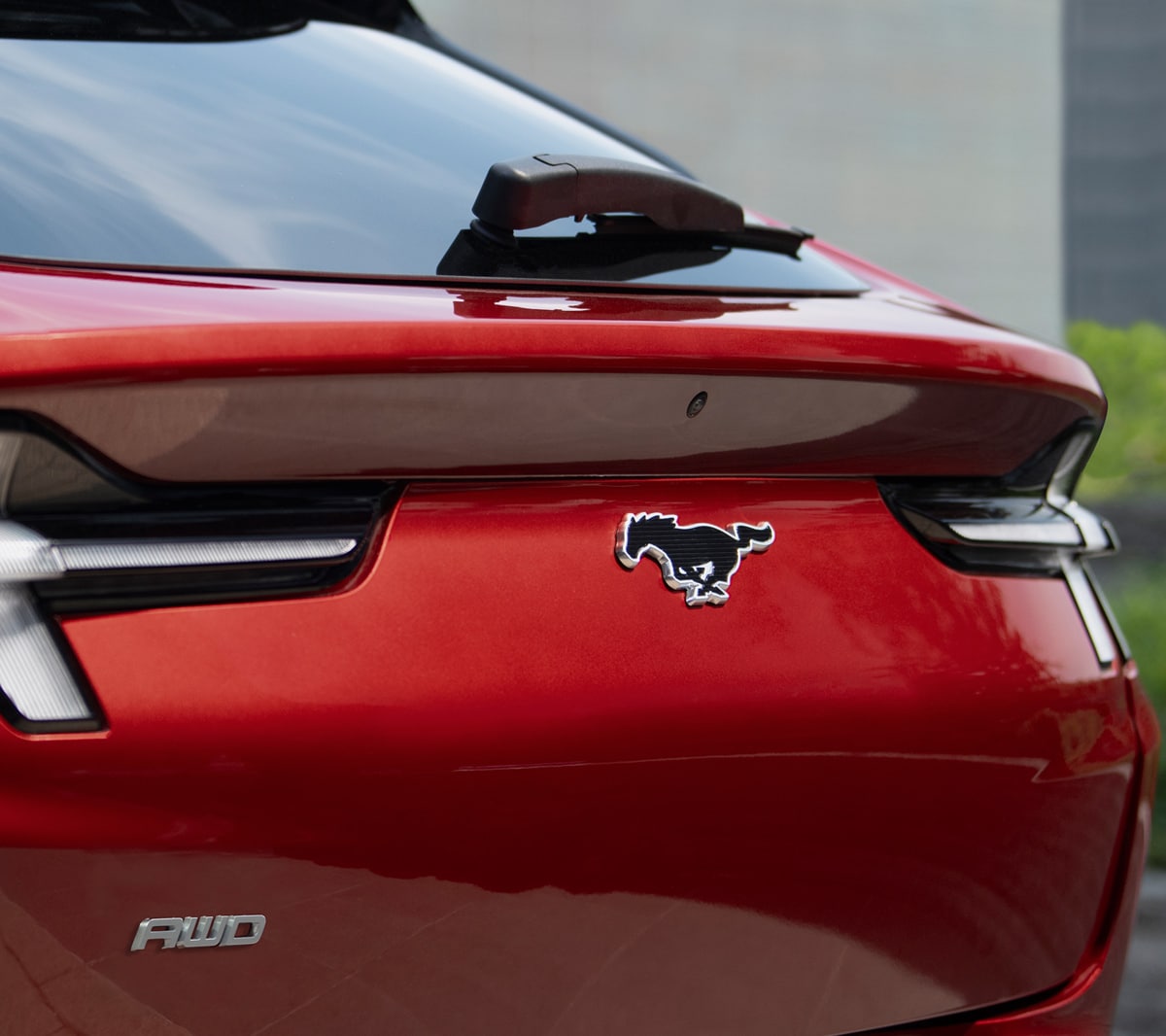 Ford Mustang Mach-E rear lights close up