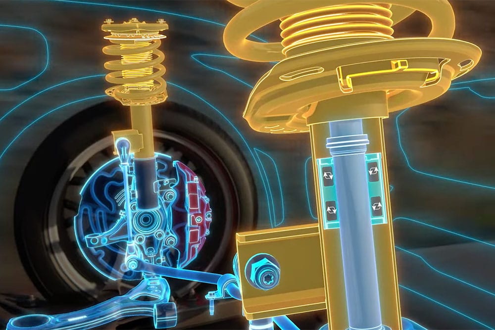 Magneride damping system graphic