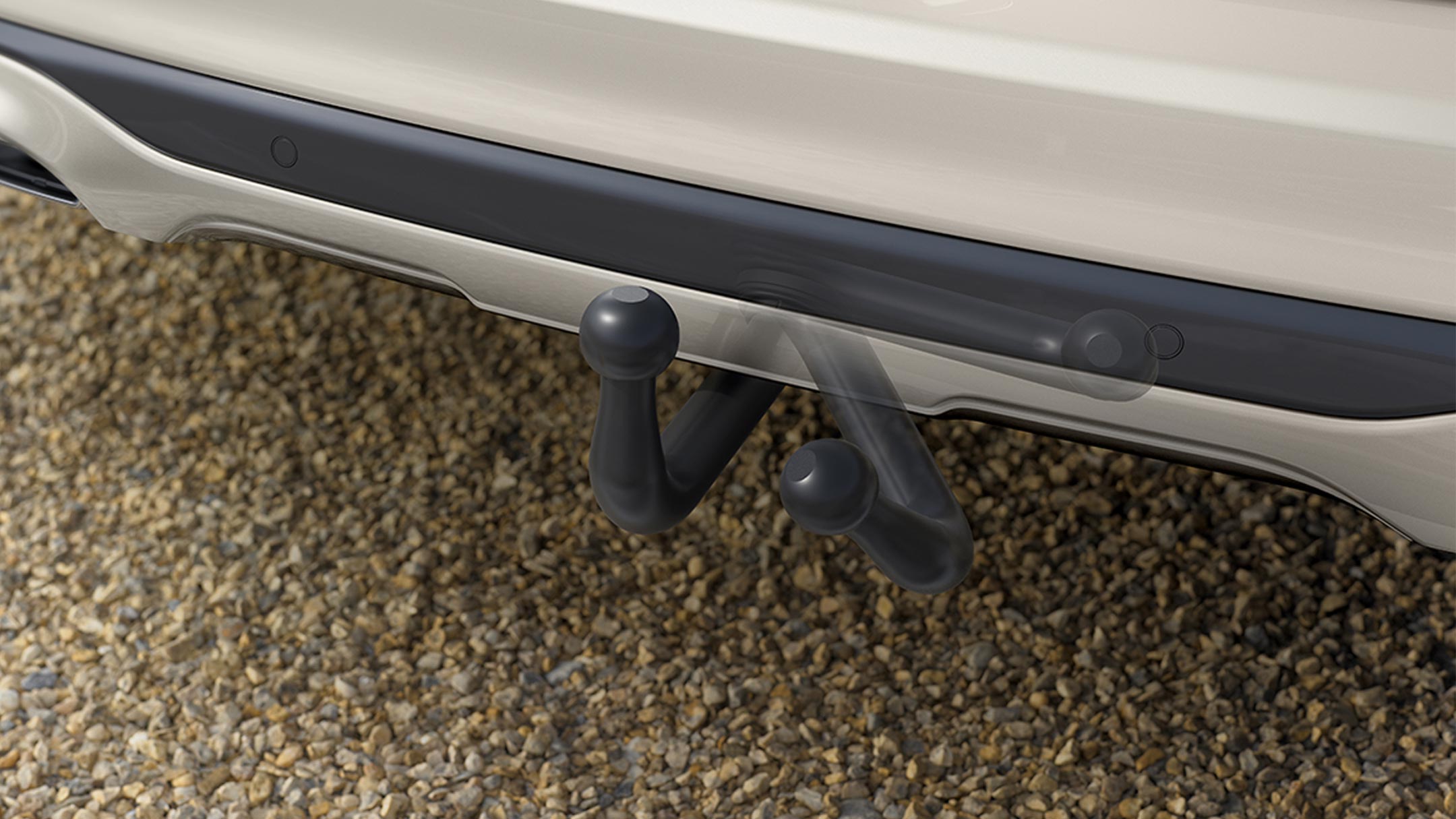 De inschuifbare trekhaak van de Ford Kuga Plug-In Hybrid 