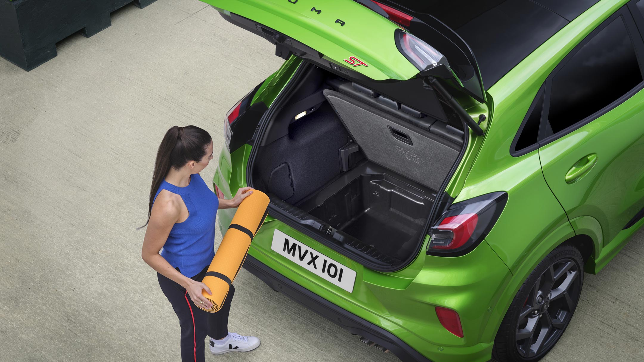 De ruime kofferbak van de Ford Puma ST-X