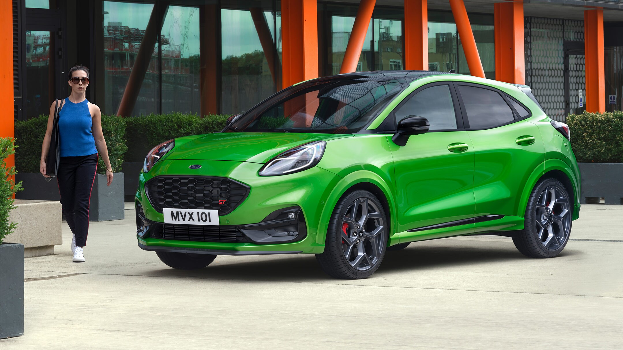 De Ford Puma ST-X geparkeerd