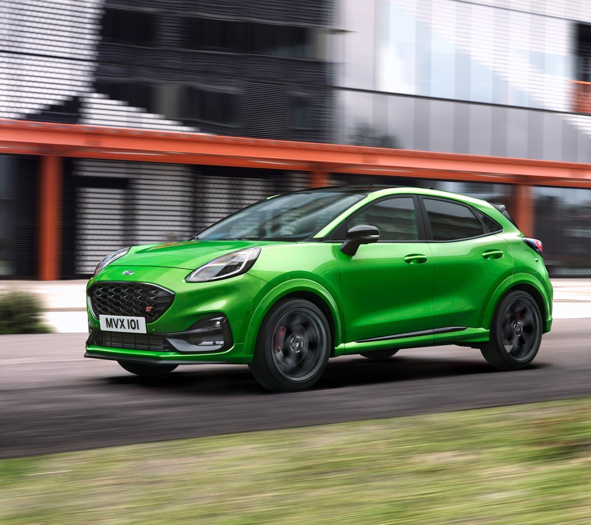 De Ford Puma ST-X geparkeerd