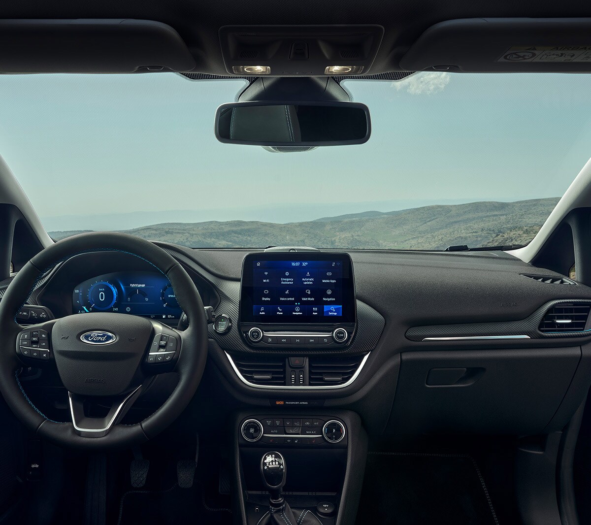 Ford Fiesta interior cockpit view