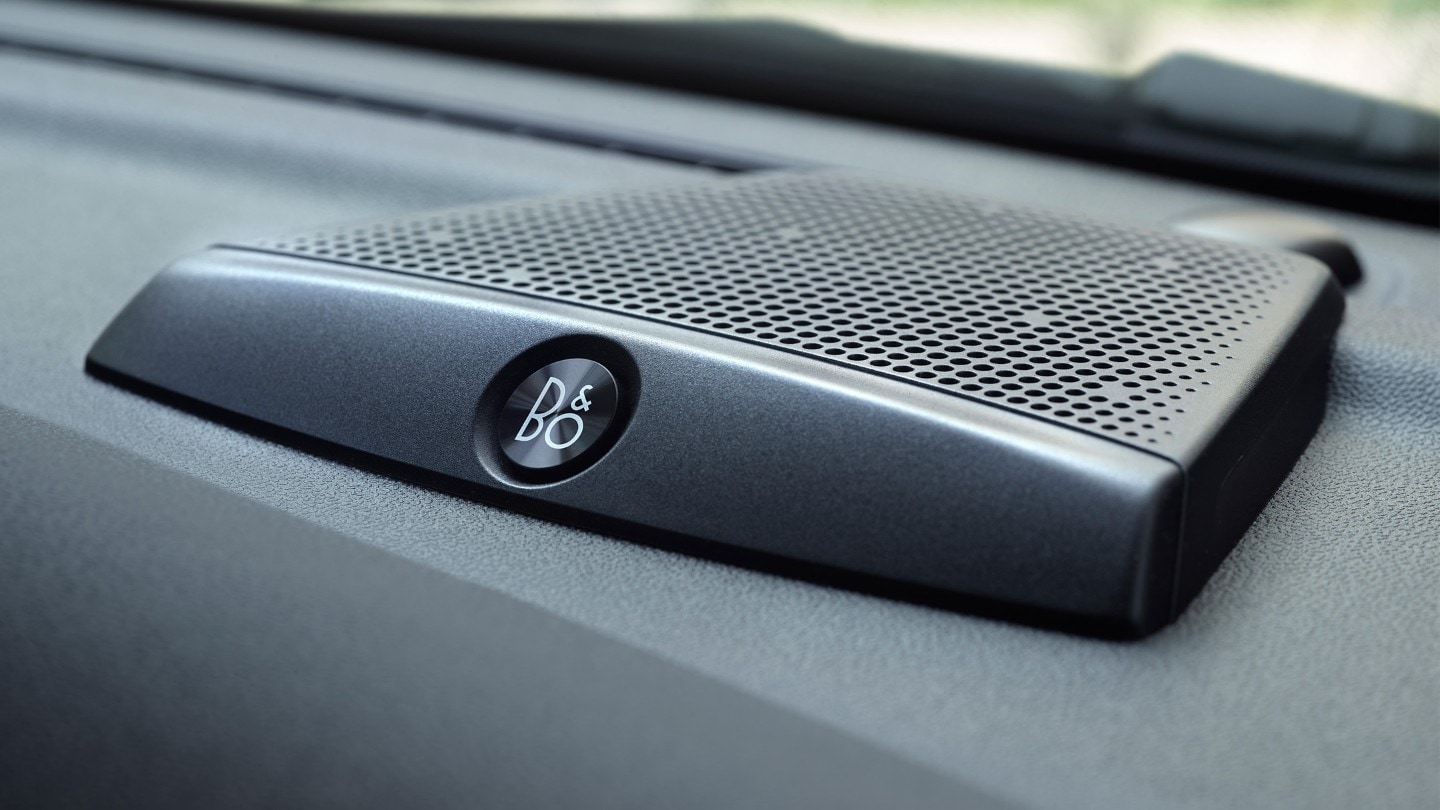 Ford Fiesta B&O sound system close up