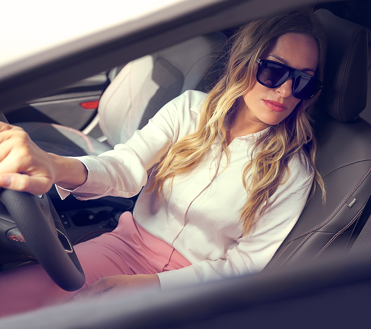 Ford Fiesta showing interior design around driver