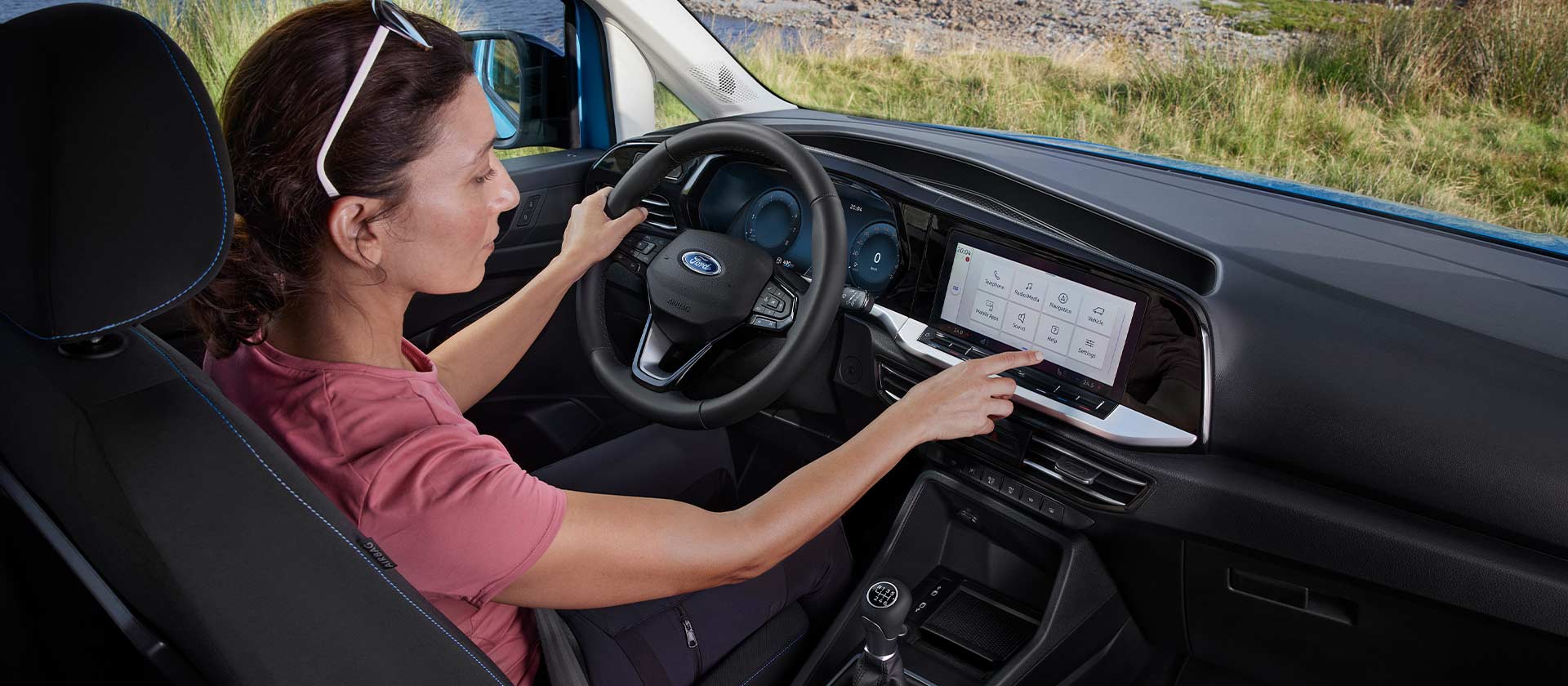 Digitale interface van de Ford Tourneo Connect PHEV