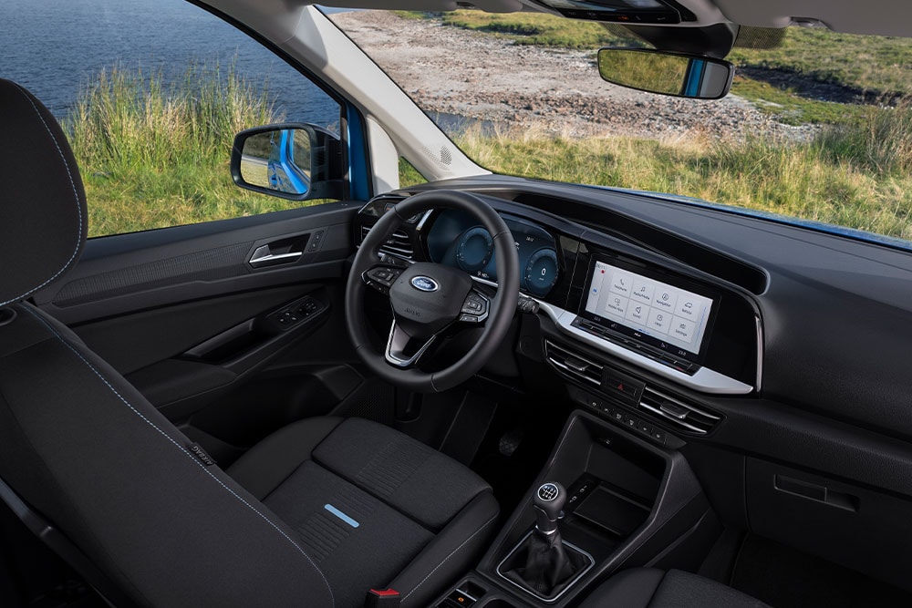 Interieur van de Ford Transit Connect PHEV