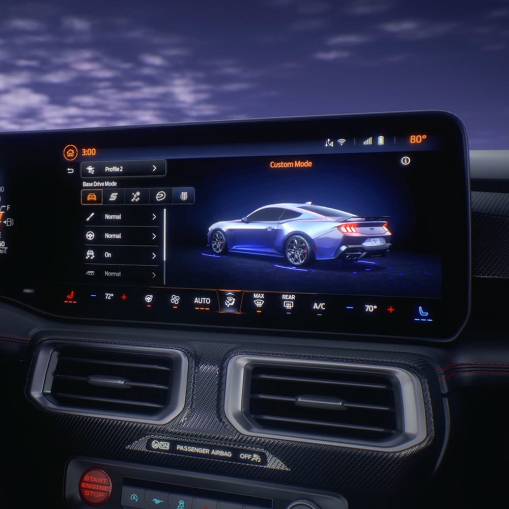 SYNC-touchscreen voor infotainment in Ford Mustang
