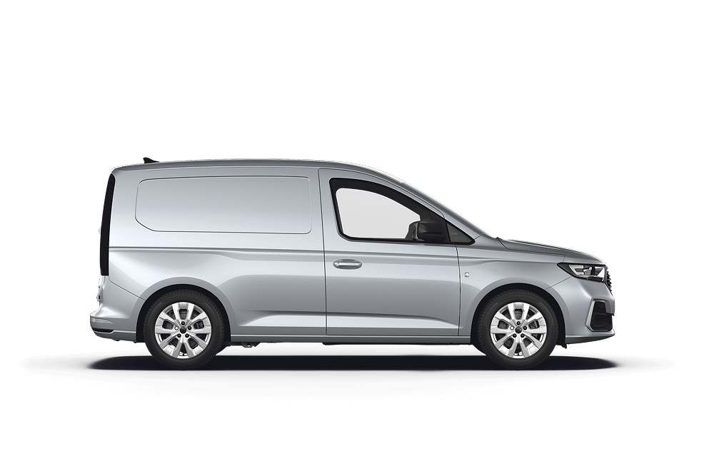Zijaanzicht van een Ford Transit Connect