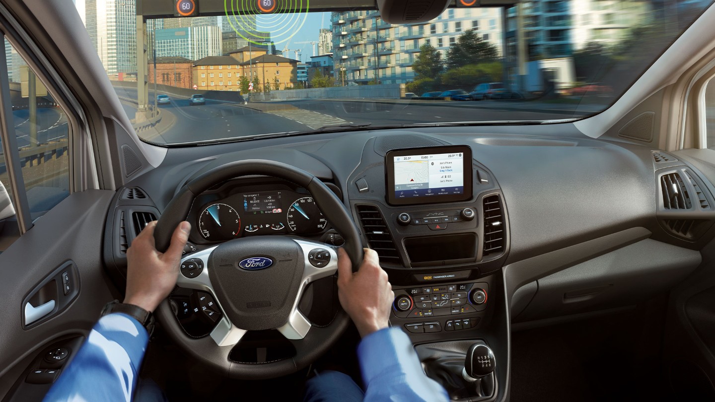 Achter het stuur in de Ford Transit Connect