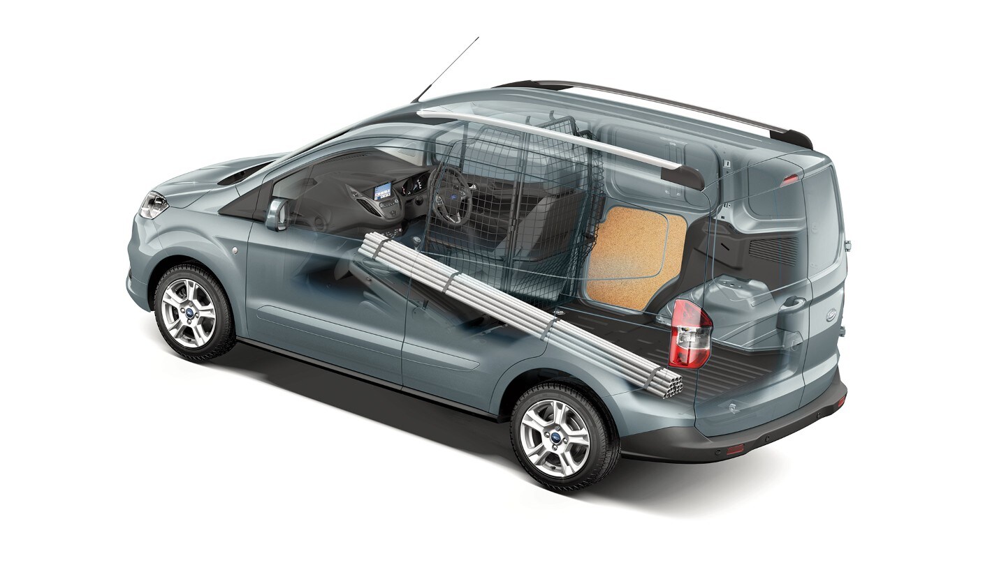 Veel laadmogelijkheden in de Ford Transit Courier