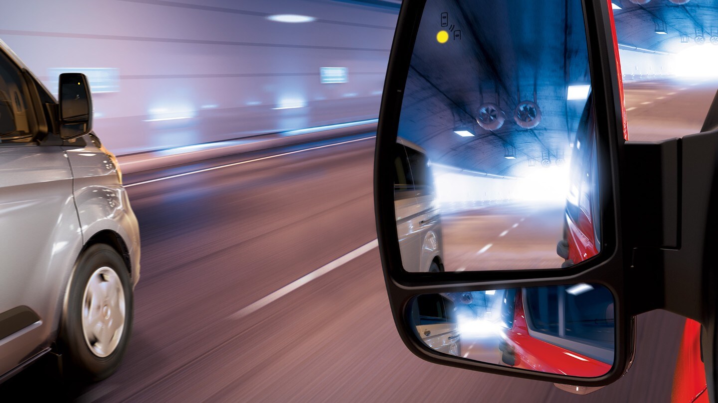 Dode hoek herkenning op de Transit Custom Platinum