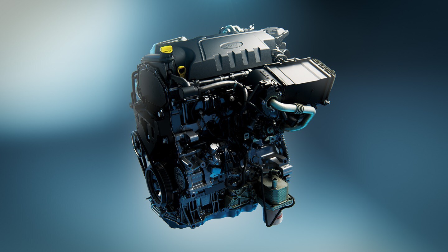 Ford EcoBlue dieselmotor in de Transit Custom Platinum