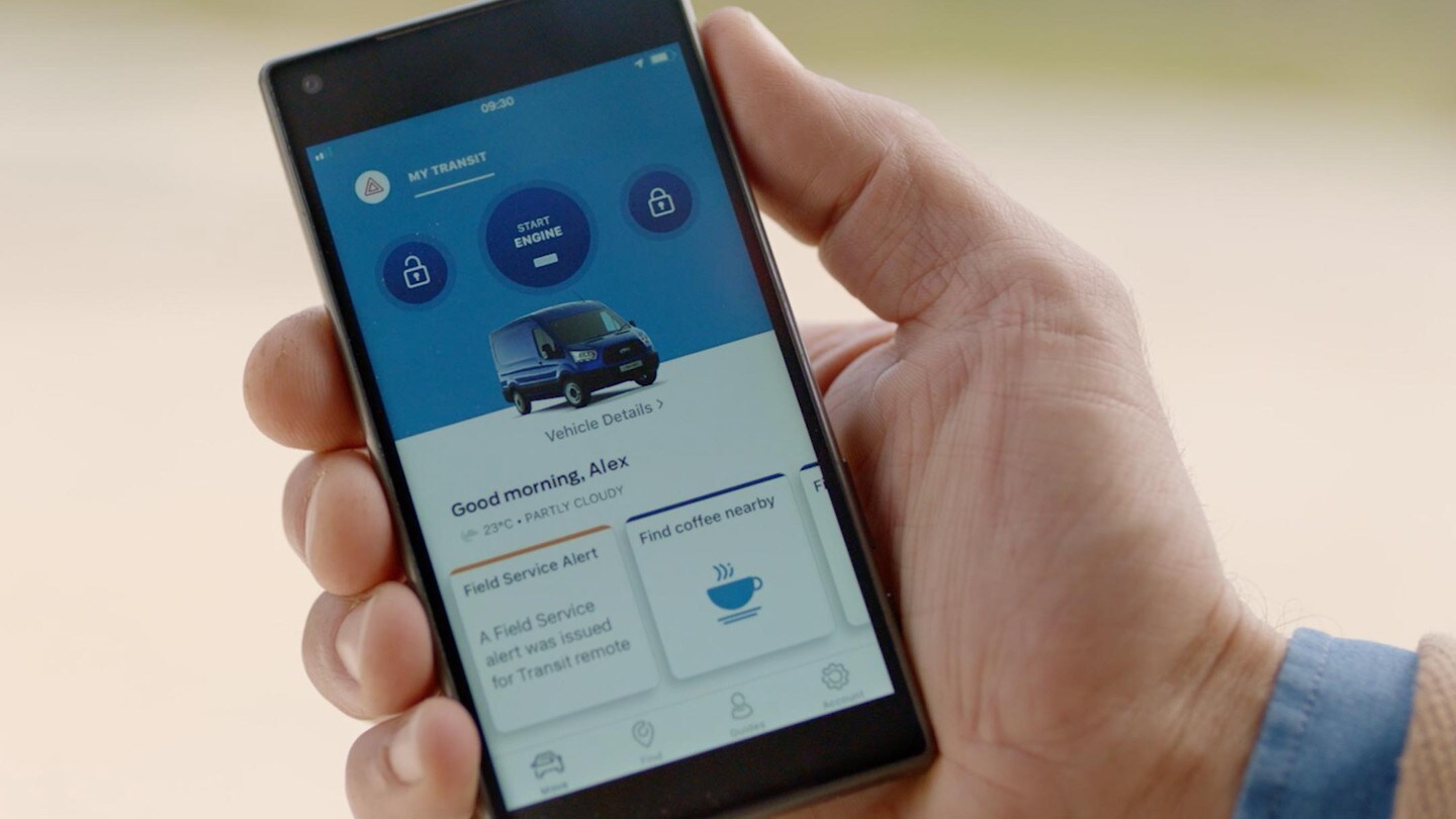 Nieuwe Transit connectiviteit en FordPass Connect