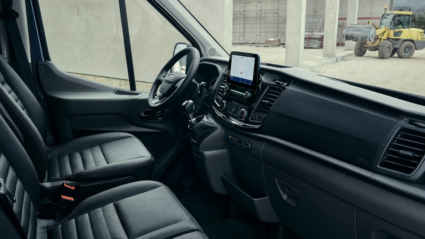 Het interieur van de Ford Transit Trail