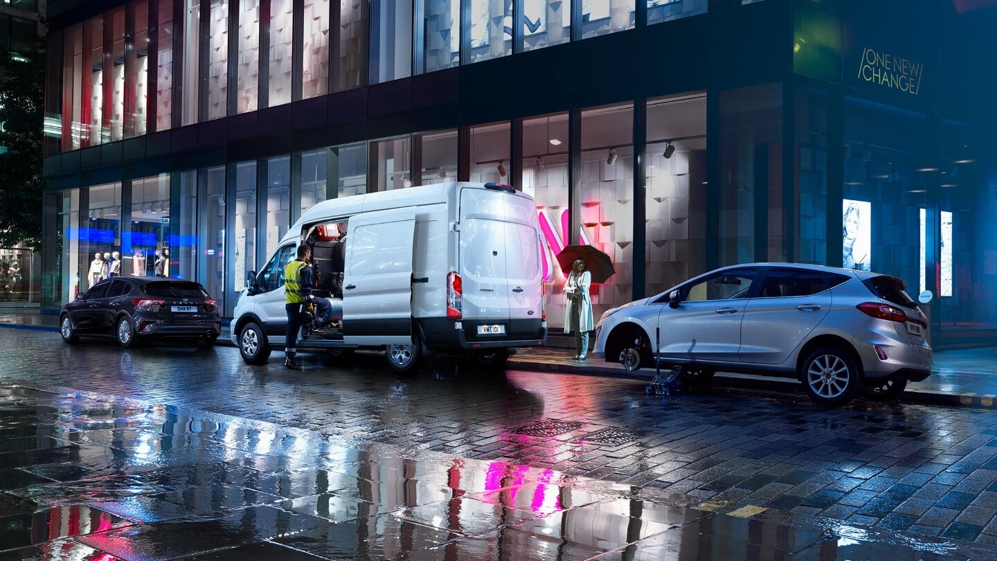Ford Transit Van side view Ford Transit Van side view