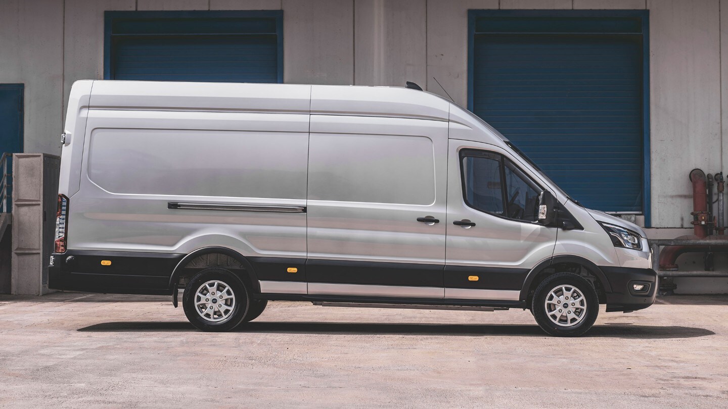 Ford E-Transit exterior view charging