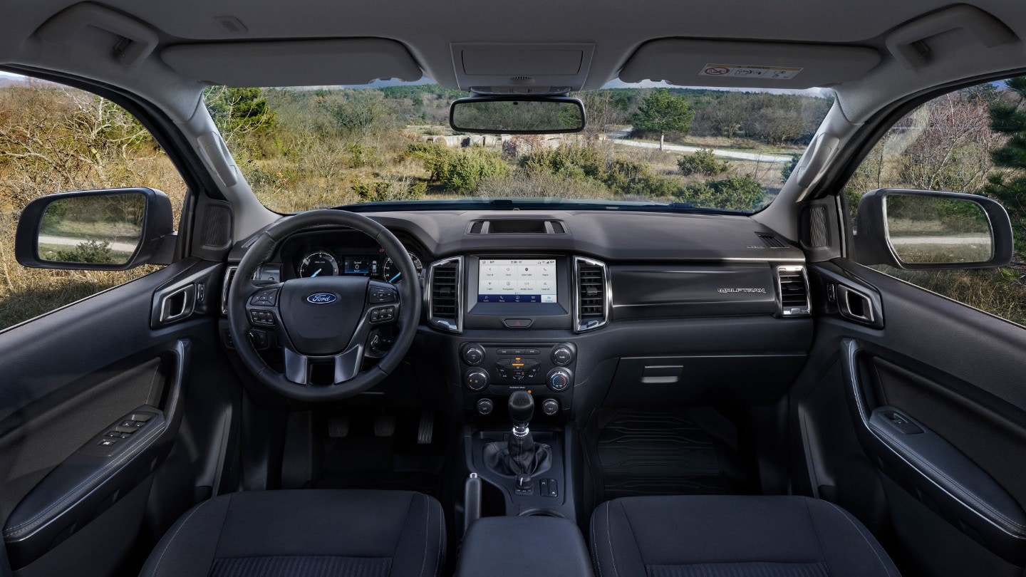 Het interieur van de Ford Ranger Wolftrak 