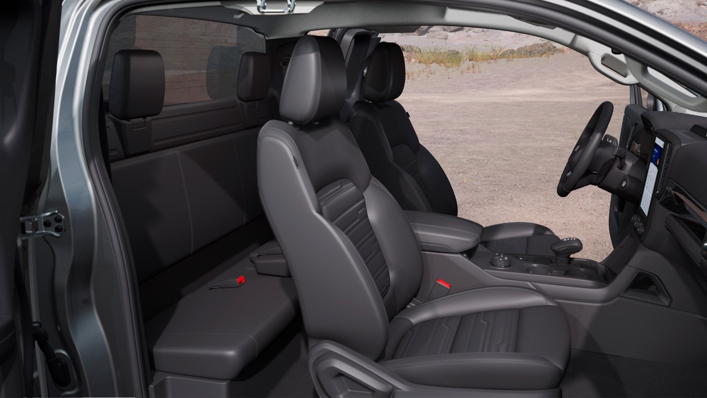 All-New Ranger in Carbonized Grey front seats