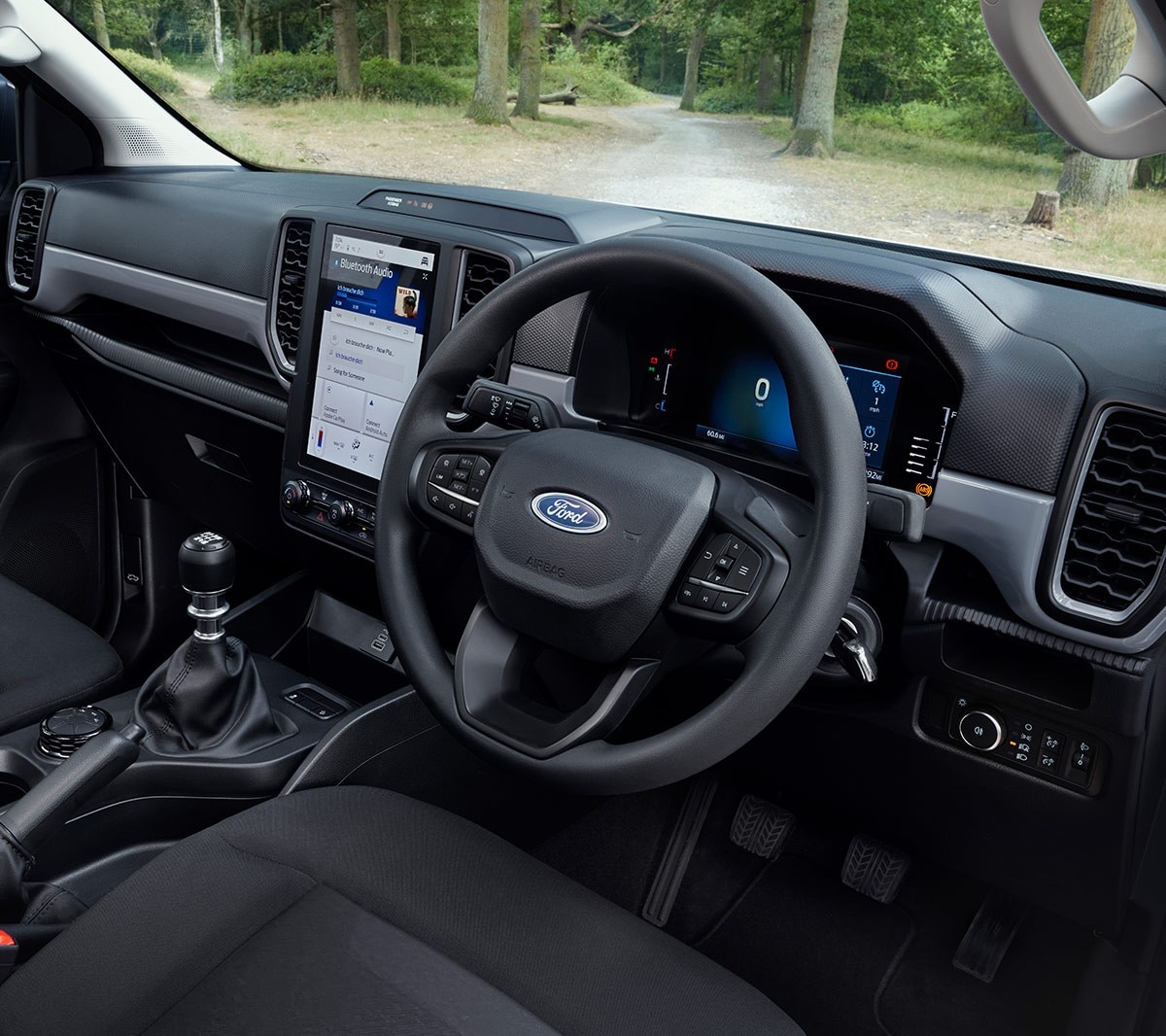 All-New Ford Ranger Interior dashboard view
