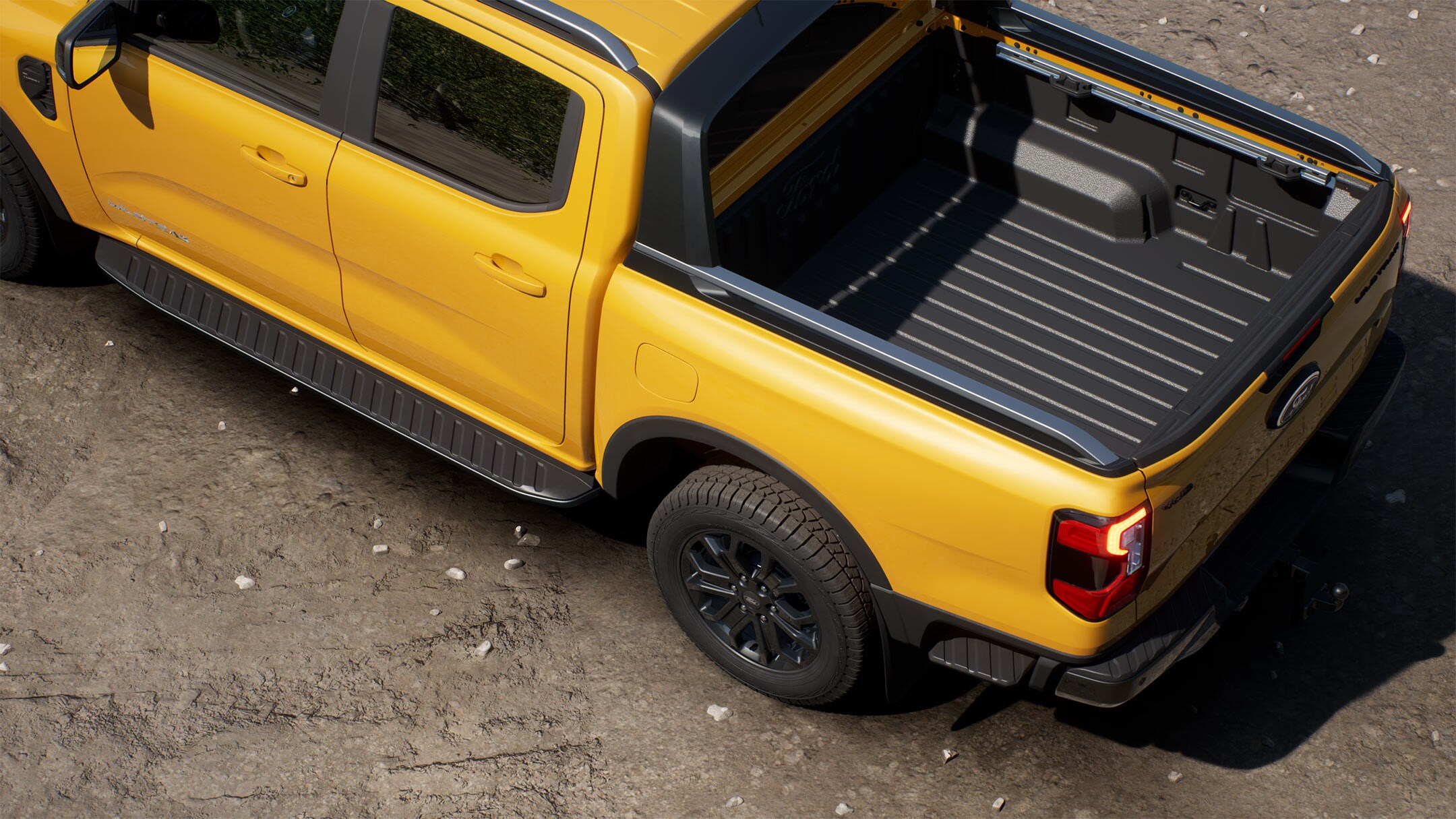 De laadruimte van de nieuwe Ford Ranger