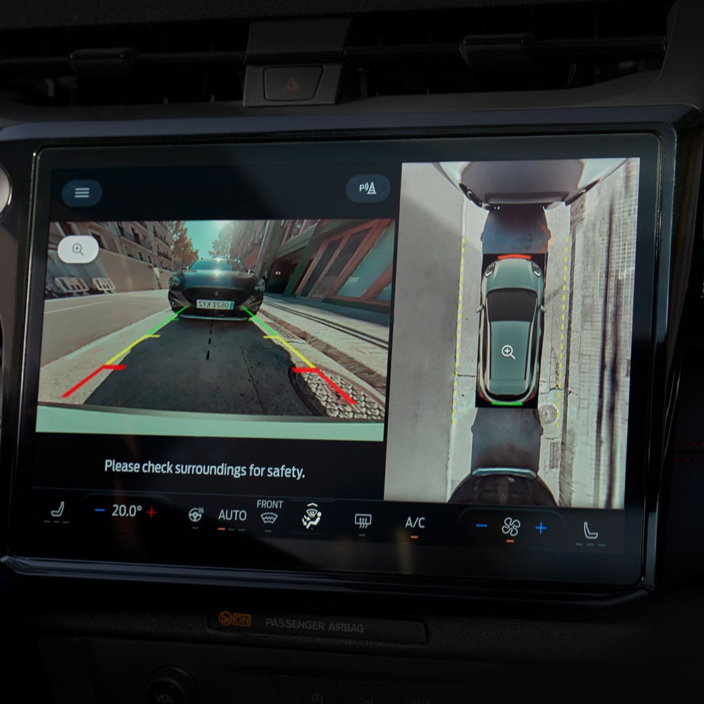 Digitale achteruitrijcamera van Ford