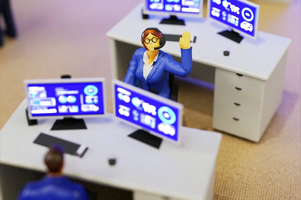 Een druk FORDLiive Centrum voor wagenparkgegevens en -beheer.