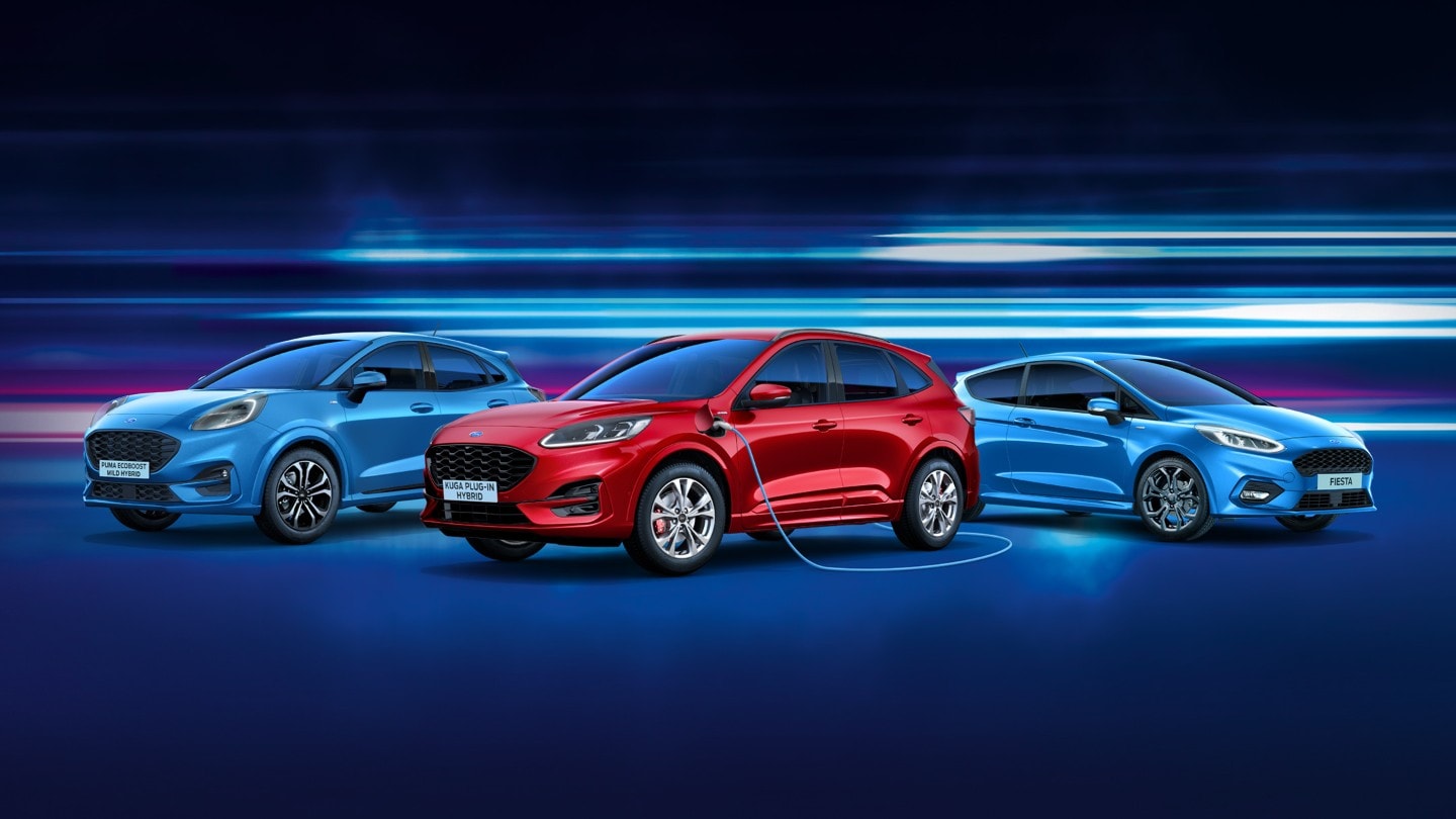 Peace of Mind campaign billboard with multiple Ford cars
