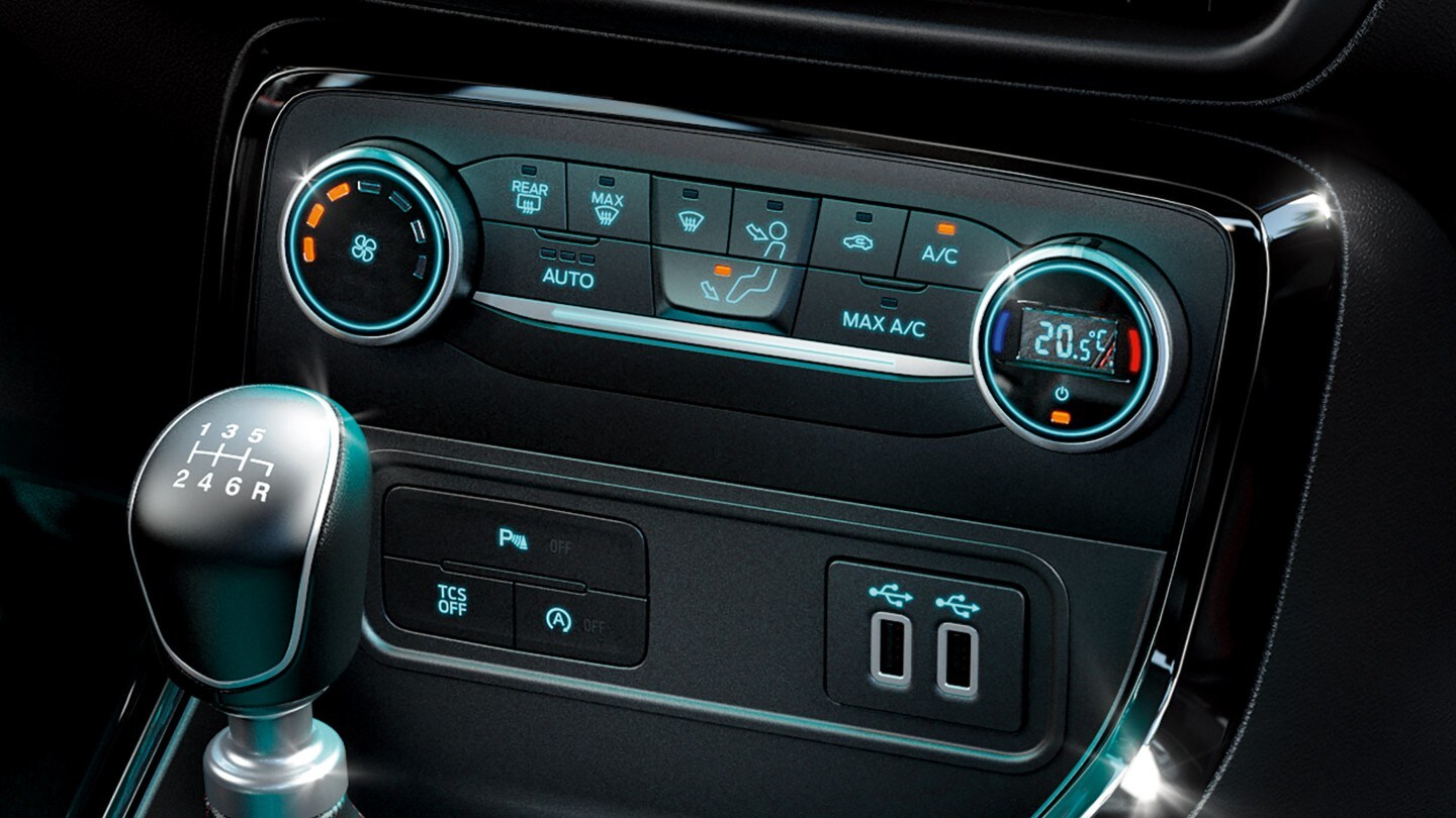 New Ford EcoSport climate controls